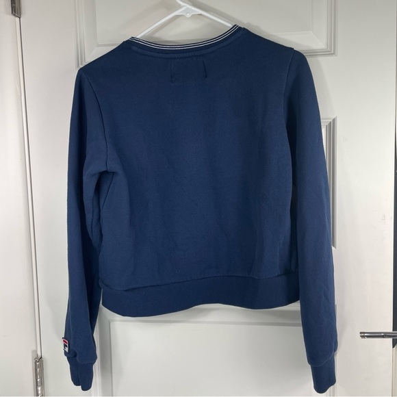 FILA GIRL SWEATSHIRT NAVY BLUE SEQUINS SIZE L - Picture 7 of 10